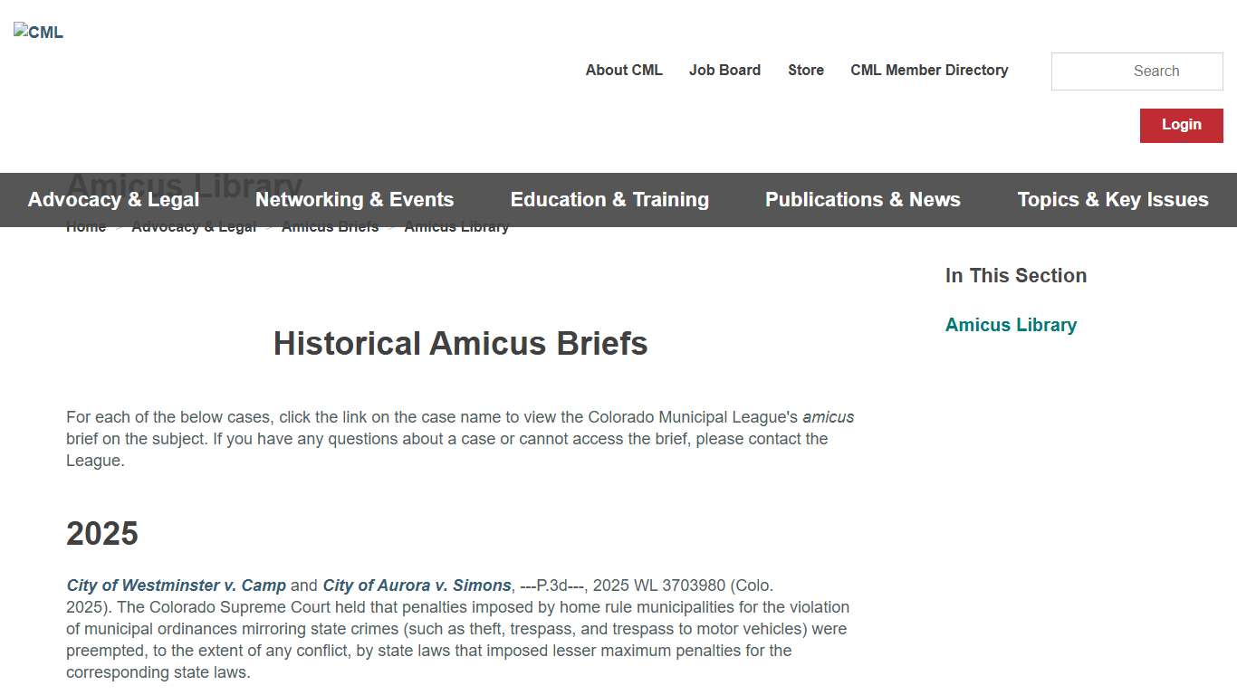 Amicus Library | CML